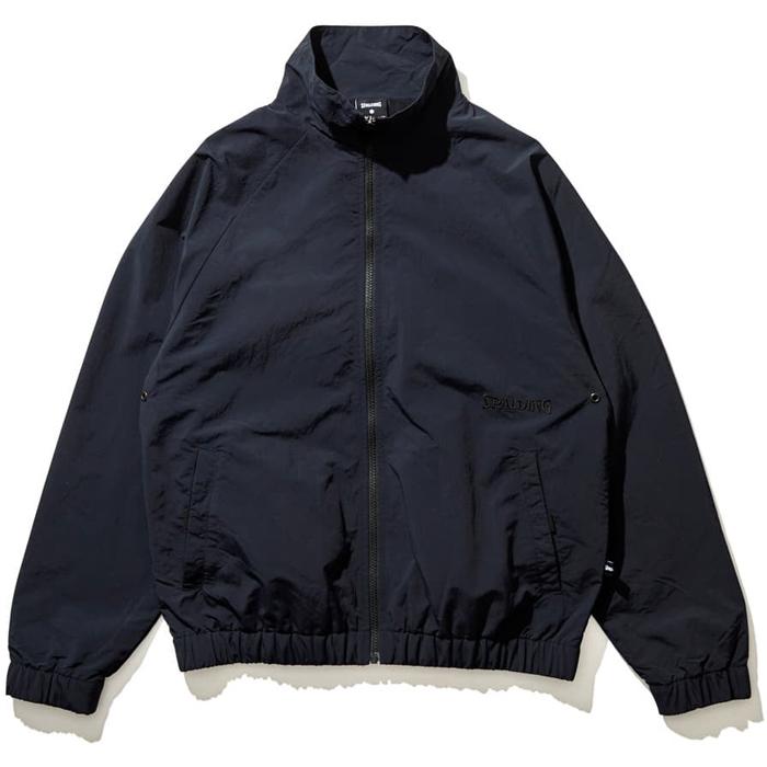 スポルディング メンズ レディース コートサイド 布帛ジャケット バスケットボールウェア トップス アウター 長袖 SMJ22140_1