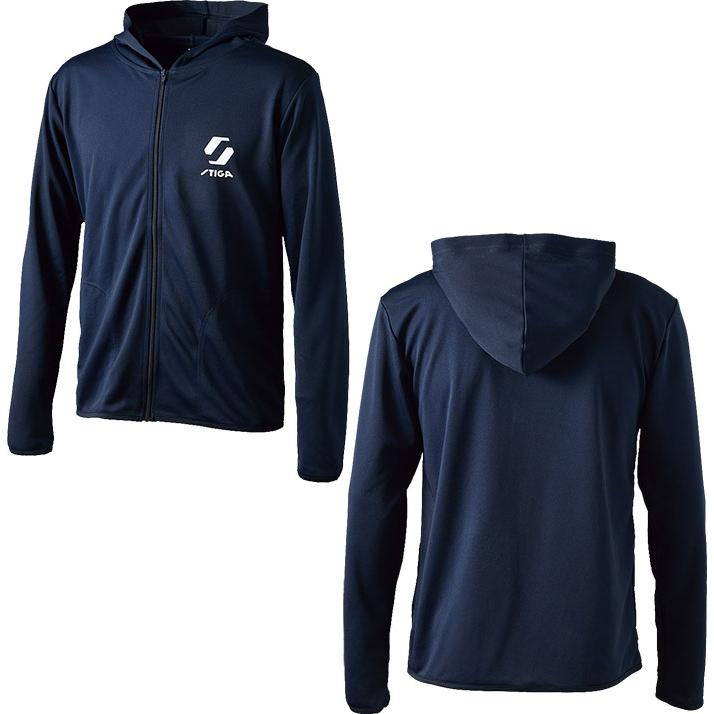 STIGA（スティガ） 卓球用ウェア STIGA メンバージャケット（ネイビー×ブルー・サイズ：2XS） STJ-1861246602返品種別A STIGA（スティガ） メンズ レディース ドライジップパーカーJP-II DRY
