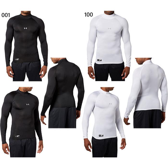 アンダーアーマー メンズ UAヒートギアアーマー コンプレッション ロングスリーブ モック アンダーウェア スポーツインナー シャツ 春夏用 長袖 1358645