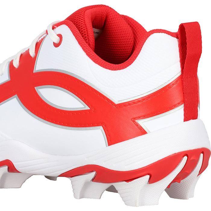ド*ー様 【新品】アンダーアーマー UA 野球 スパイクシューズ メンズ 赤 2 野球 アンダーアーマー ポイントスパイク UNDERARMOUR 野球スパイク 草
