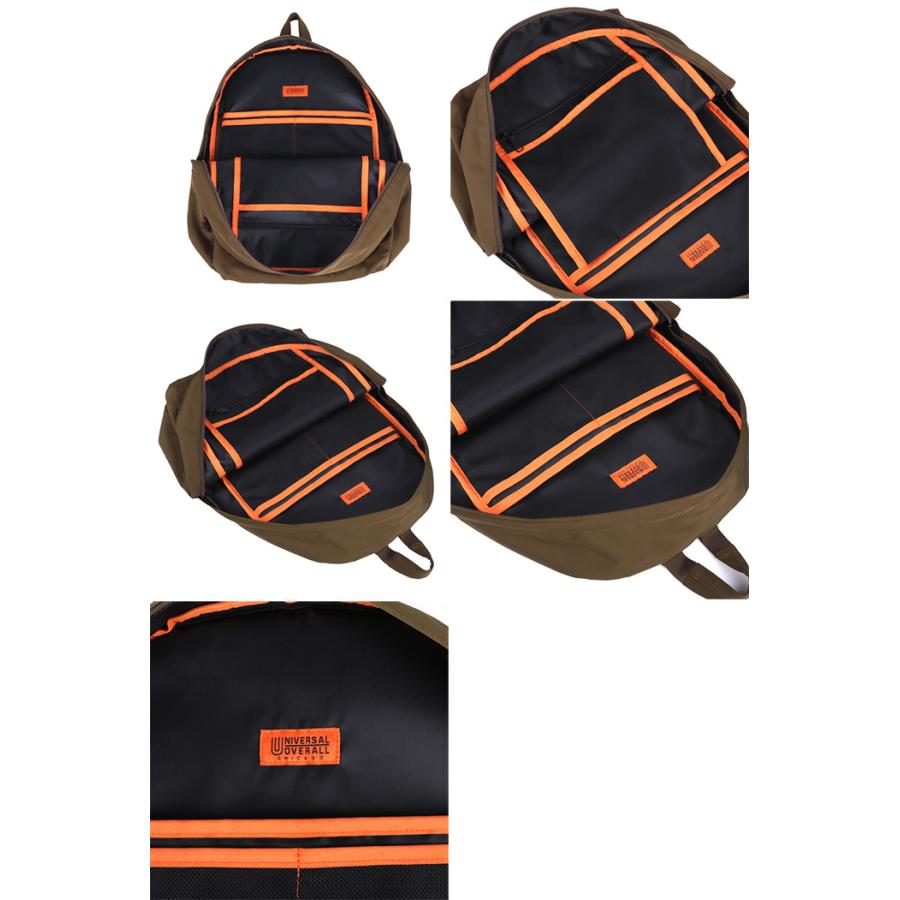 23L ユニバーサルオーバーオール レディース 11ポケットリュックサック リュックサック デイパック バックパック バッグ 鞄 ブラック 黒 ネイビー ブラウン グリーン 茶色 緑 送料無料 UNIVERSAL OVERALL UVO-224 UNIVERSAL OVERALL（ユニバーサルオーバーオール） 23L レディース 11