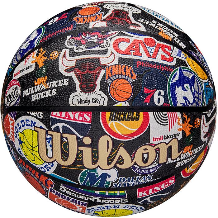 Wilson（ウイルソン） 7号球 メンズ NBA オールチーム レトロ ALL TEAM