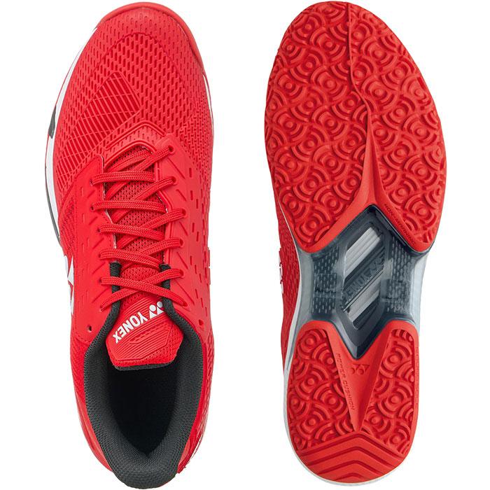 YONEX テニスシューズ　27.5 レッド　新品未使用　オムニクレー YONEX（ヨネックス） メンズ テニスシューズ クレー・砂入り人工芝