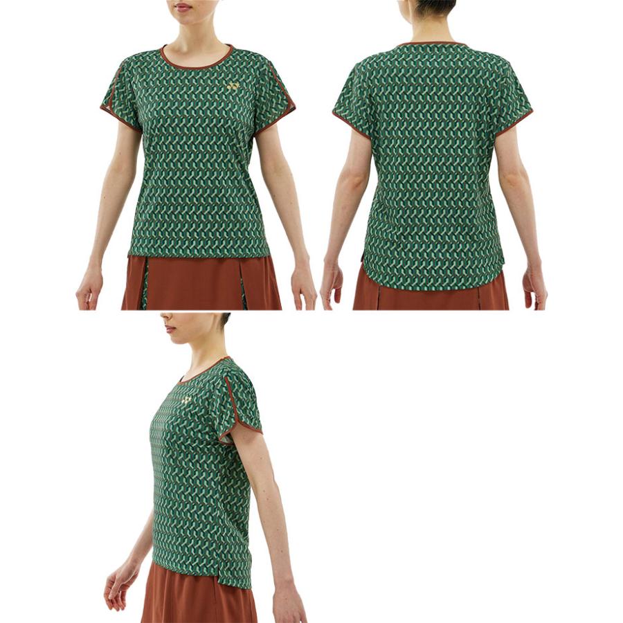 ヨネックス レディース ゲームシャツ テニス バドミントンウェア トップス 半袖 UVカット 吸汗速乾 ネイビー グリーン 緑 送料無料 YONEX 20803 YONEX ヨネックス レディース ゲームシャツ テニス バドミントンウェア