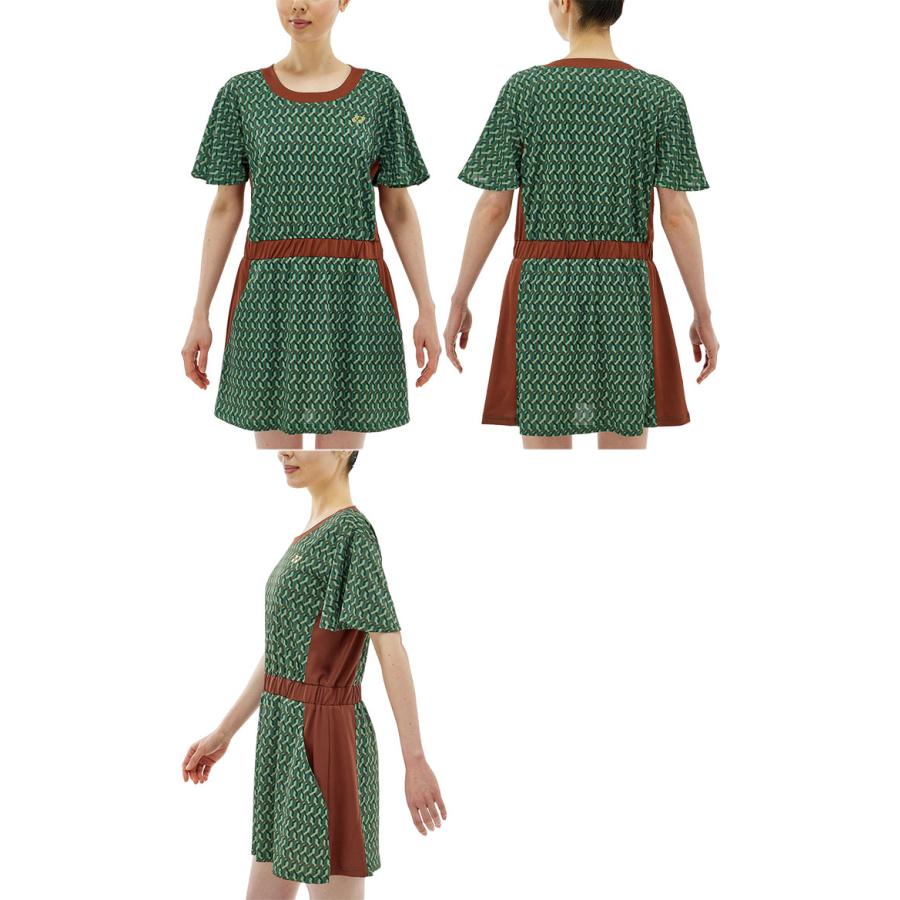 ヨネックス レディース ワンピース テニス バドミントンウェア UVカット 吸汗速乾 ネイビー グリーン 緑 送料無料 YONEX 20804 YONEX（ヨネックス） レディース ワンピース テニス バドミントン