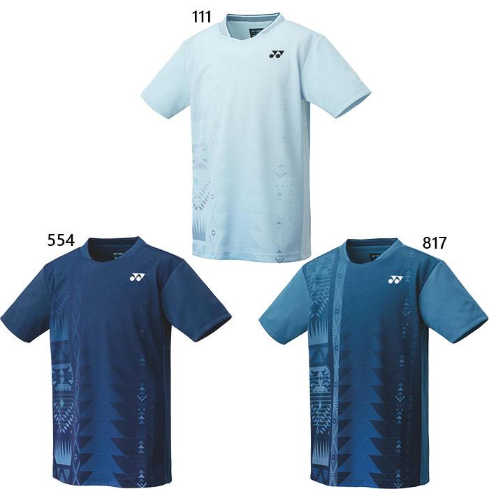 YONEX バドミントンシャツ ホワイト/ブルー サイズ14 YONEX（ヨネックス） ジュニア キッズ ゲームシャツ テニス