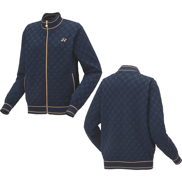 ヨネックス レディース セーター テニス バドミントンウェア トップス 長袖 ウォームアップウェア ホワイト 白 ブラック 黒 ネイビー 送料無料 YONEX 37004 YONEX（ヨネックス） レディース セーター テニス バドミントンウェア