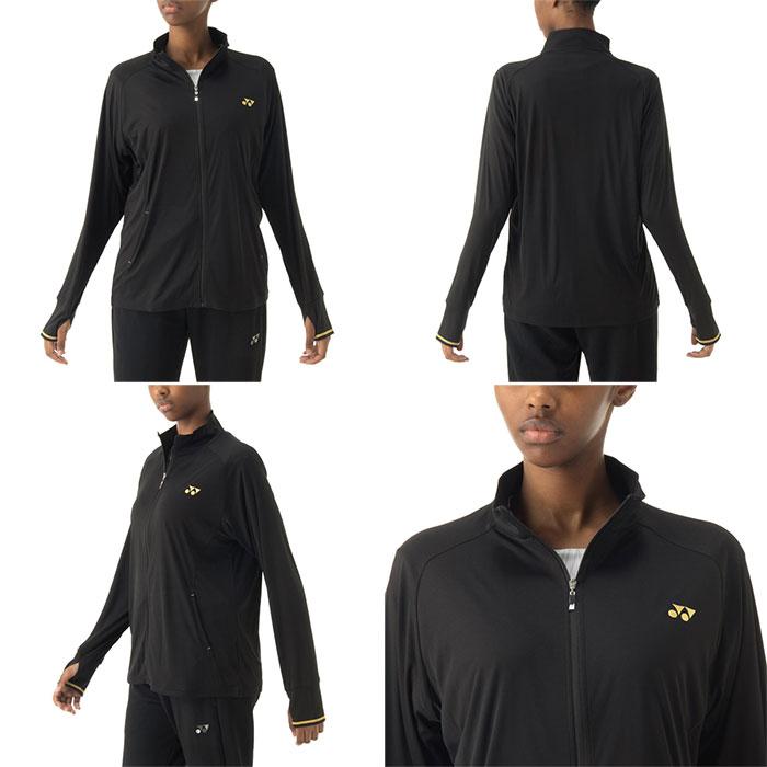 ヨネックス レディース ニットウォームアップシャツ テニス バドミントンウェア トップス 長袖 吸汗速乾 UVカット ホワイト 白 ブラック 黒 ブルー 青 送料無料 YONEX 57087 YONEX（ヨネックス） レディース ニットウォームアップシャツ テニス