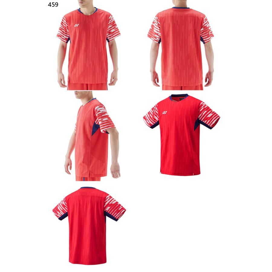 YONEX バドミントンシャツ Mサイズ レッド 楽天市場】ヨネックス バドミントンウェア ゲームシャツ(フィット