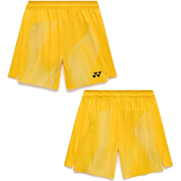 YONEX バドミントン ウェア上下セット/ 黄色 YONEX（ヨネックス） レディース ニットハーフパンツ テニス