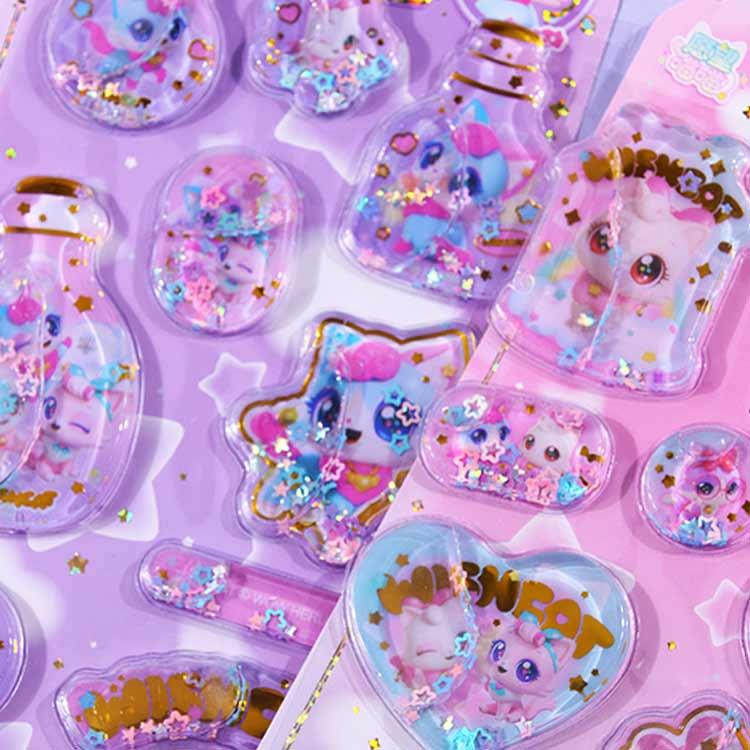 大人 ねこ ネコ柄 ウォーターシール ウォーターインシール 女の子