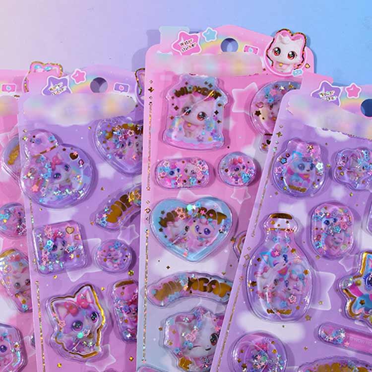 大人 ねこ ネコ柄 ウォーターシール ウォーターインシール 女の子