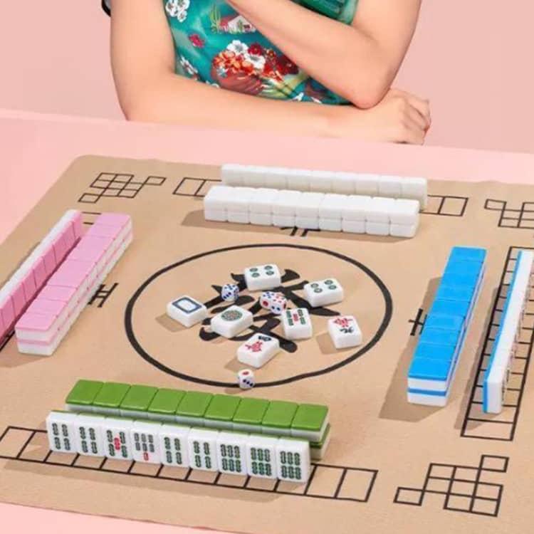 26mm 収納バッグ付き 麻雀牌 24mm 麻雀マット まあじゃん牌 麻雀ゲーム