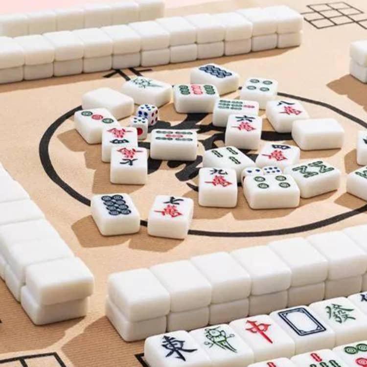 26mm 収納バッグ付き 麻雀牌 24mm 麻雀マット まあじゃん牌 麻雀ゲーム