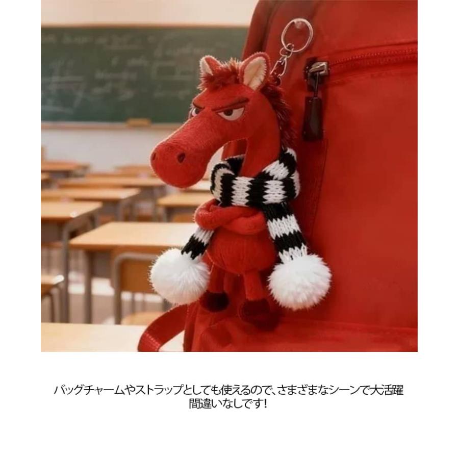 ぬいぐるみ キーホルダー 馬 ファッション 丙午年 2026年 動物 バッグ