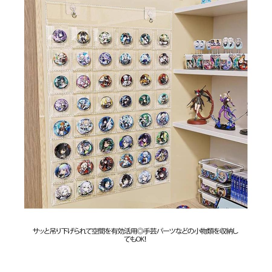 缶バッジホルダー 缶バッジ 収納 2個セット ウォールポケット 壁掛け
