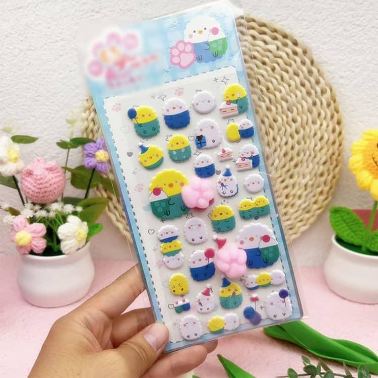 ぷくぷく 犬 8枚セット 肉球 にくきゅう ぷくぷくシール ぷにぷに 3D 