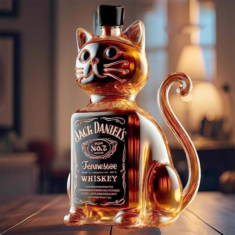 500ml/16.9オンス 動物ガラス 透明 ワインデキャンタ クリエイティブ