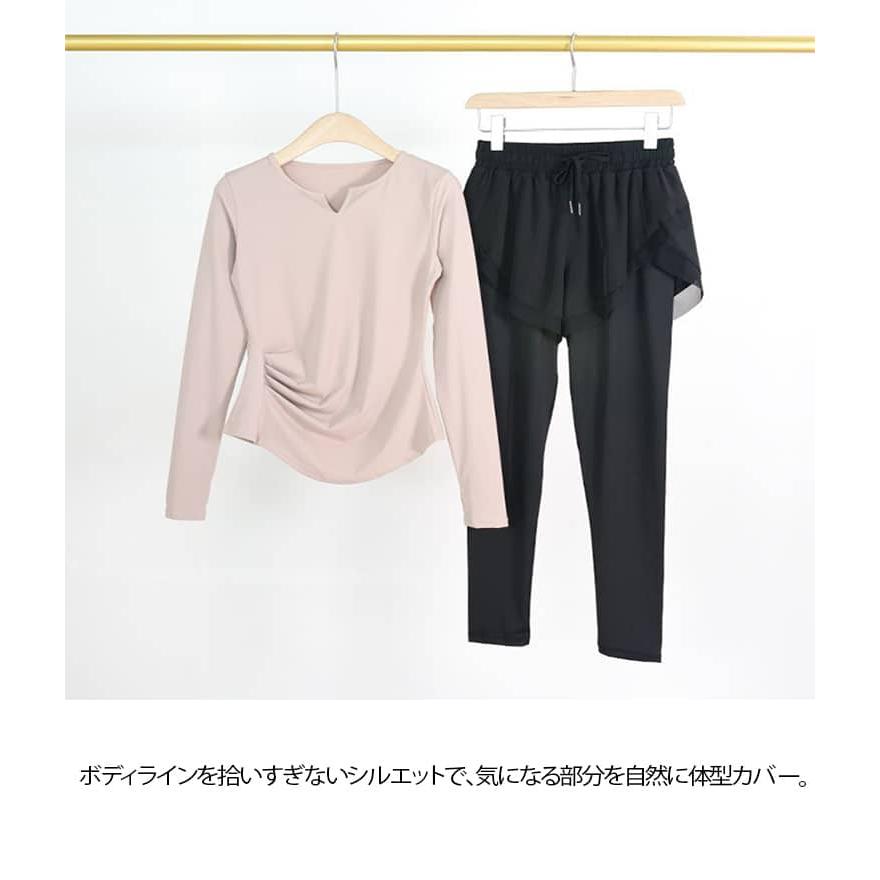 トップス ジムウェア レギンス ヨガウェア Tシャツ ピラティスウェア