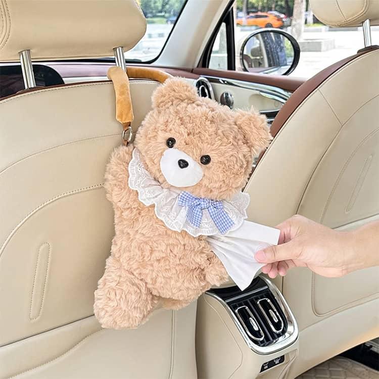 キャラクター 熊 ぬいぐるみ ティッシュカバー ティッシュケース 吊り