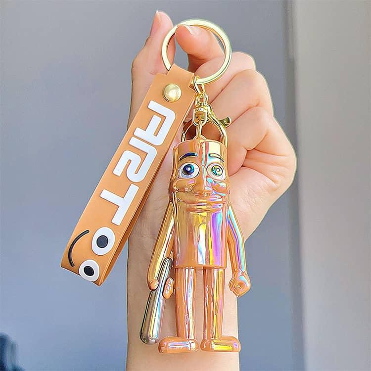 選べる2個セット イタリアンブレインロット 3D立体 キーホルダー 新