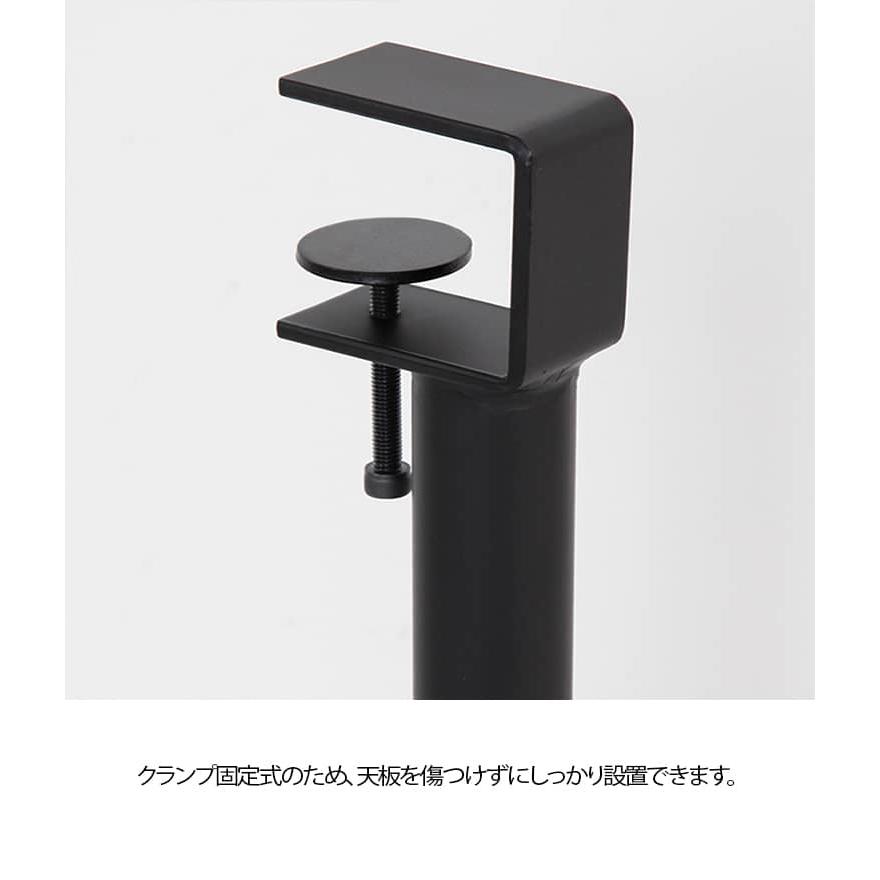 パンチなし クリップ式 自作 4本セット デスク テーブル アイアン脚