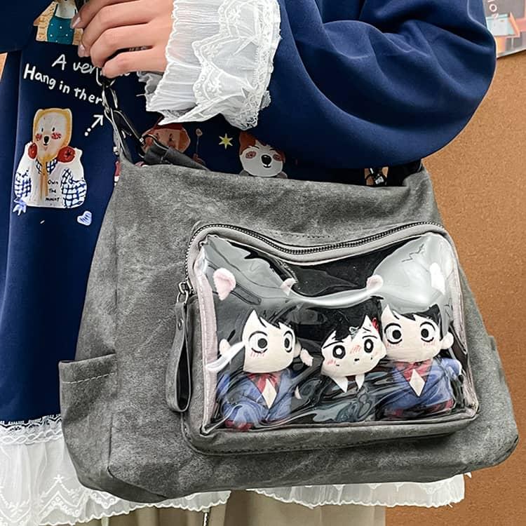 痛バッグ ショルダーバッグ ビニール 痛バ ハンド 韓国 軽量 クリア