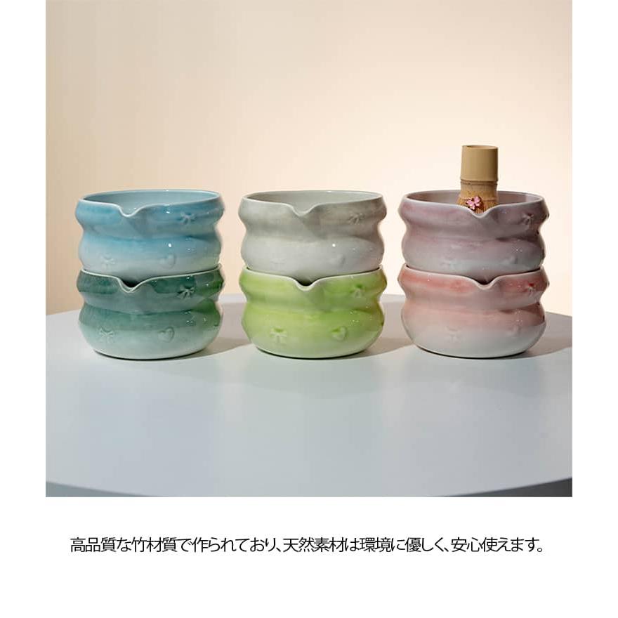 茶器 お点前セット 8点セット かわいい 北欧 茶筌 セット 茶碗 茶筅