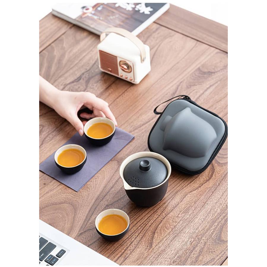 かわいい 中国茶器セット セット 宝瓶 旅行用 湯飲み 茶器セット
