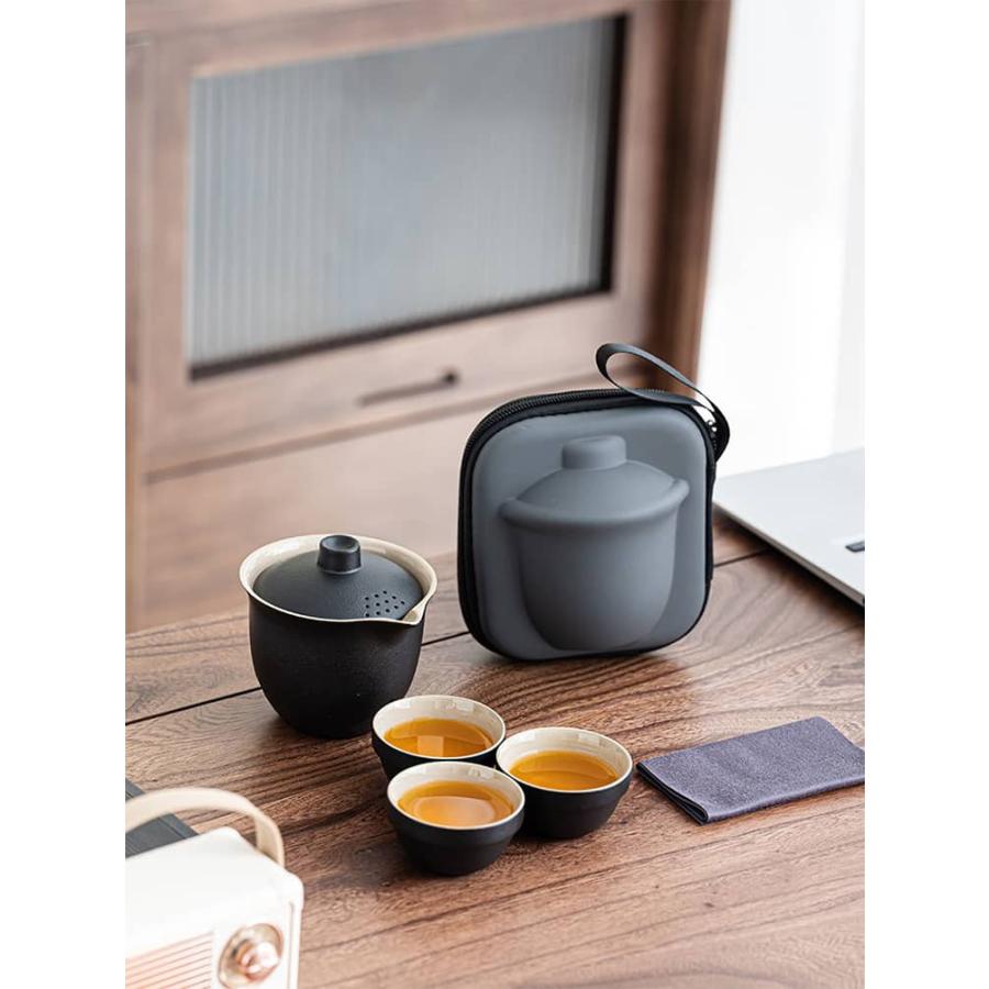 かわいい 中国茶器セット セット 宝瓶 旅行用 湯飲み 茶器セット