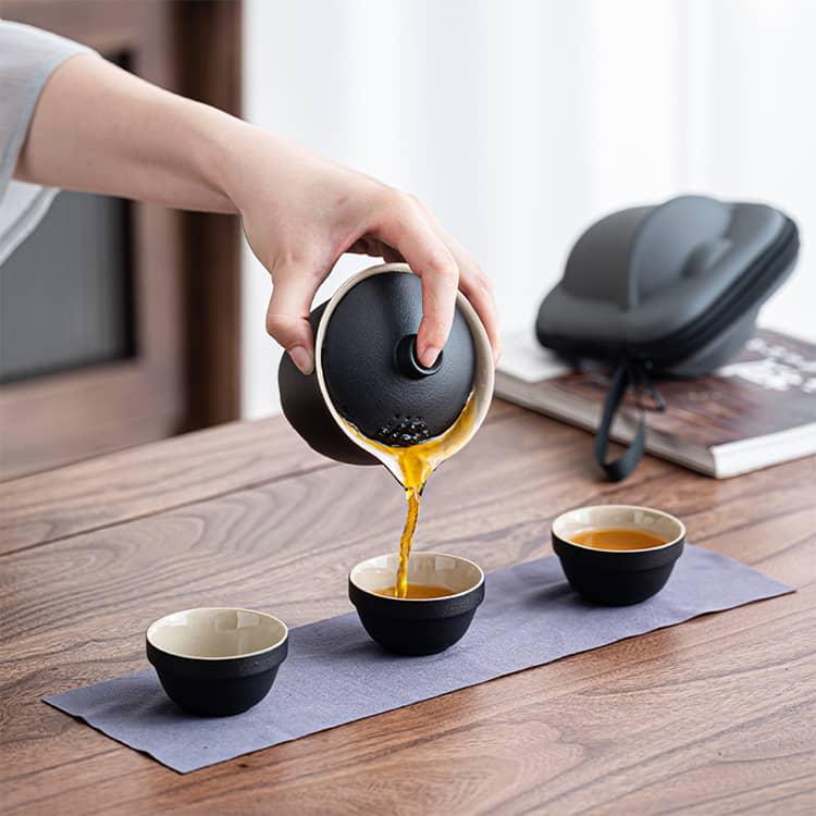 かわいい 中国茶器セット セット 宝瓶 旅行用 湯飲み 茶器セット