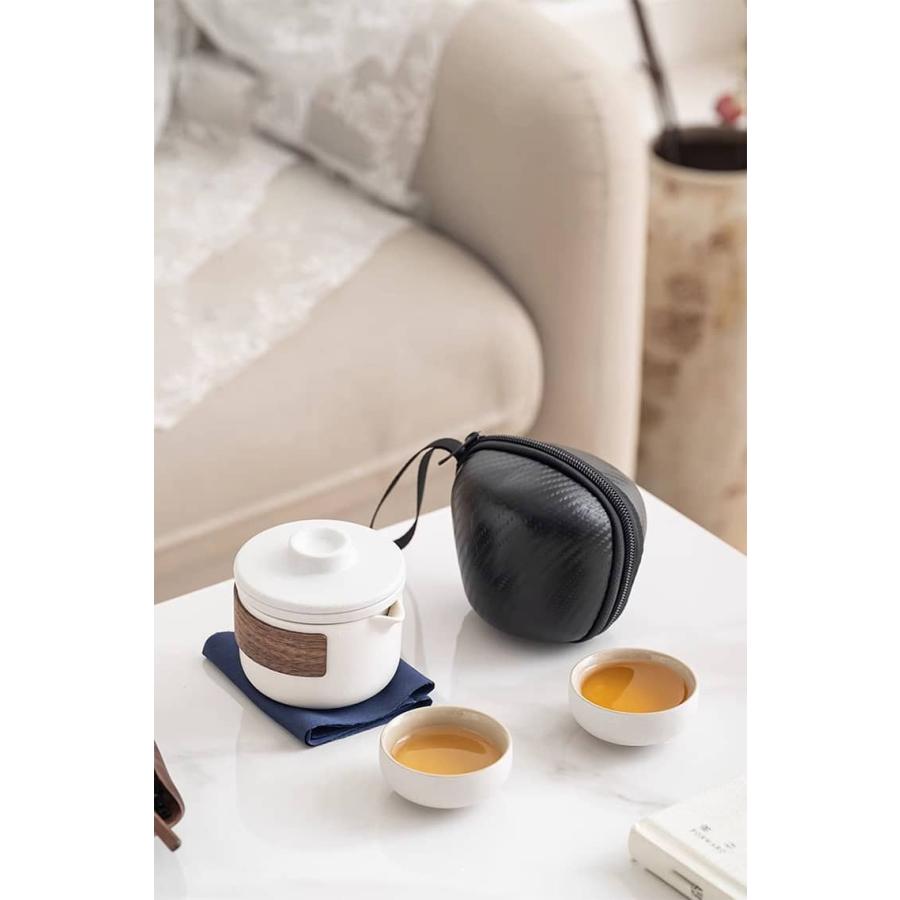 セット 中国茶 中国茶器 茶器 茶器セット 収納ケース付き 陶器 盃 茶杯