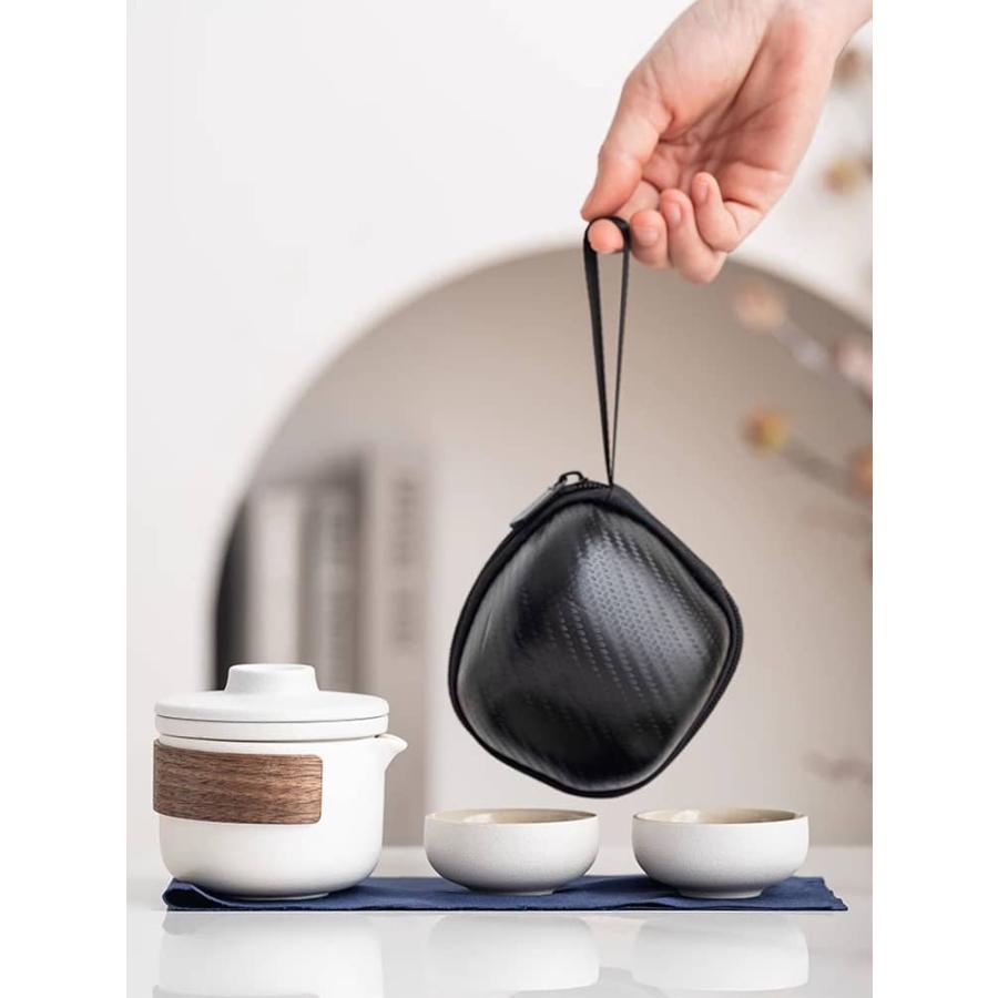 中国茶器 茶器セット 未使用品 セット 中国茶 中国茶器 茶器 茶器セット 収納ケース付き 陶器 盃 茶杯