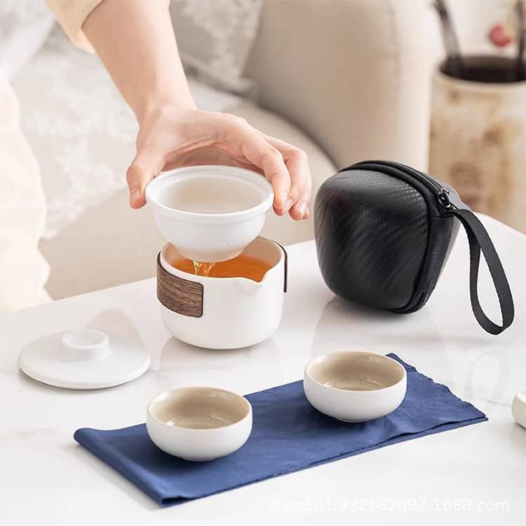 セット 中国茶 中国茶器 茶器 茶器セット 収納ケース付き 陶器 盃 茶杯