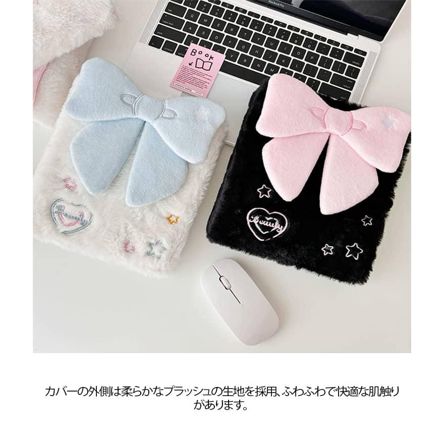【SALE1点のみ】バインダーカバー　黒ドットフリルA6 バインダー付属しません A6 女の子向け バインダー 内ページ10枚 シール帳 可愛い 大き蝶結び