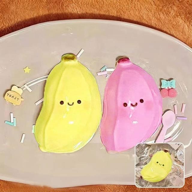 バナナ スクイーズ ふわふわ 握る 2個セット 大人 スクイーズ玩具