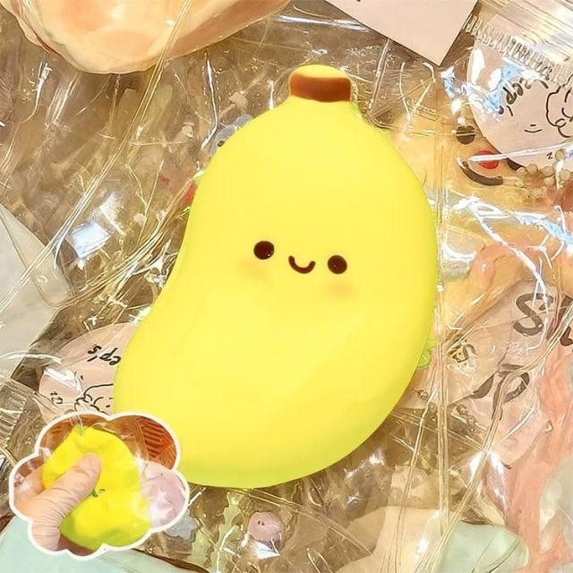 バナナ スクイーズ ふわふわ 握る 2個セット 大人 スクイーズ玩具