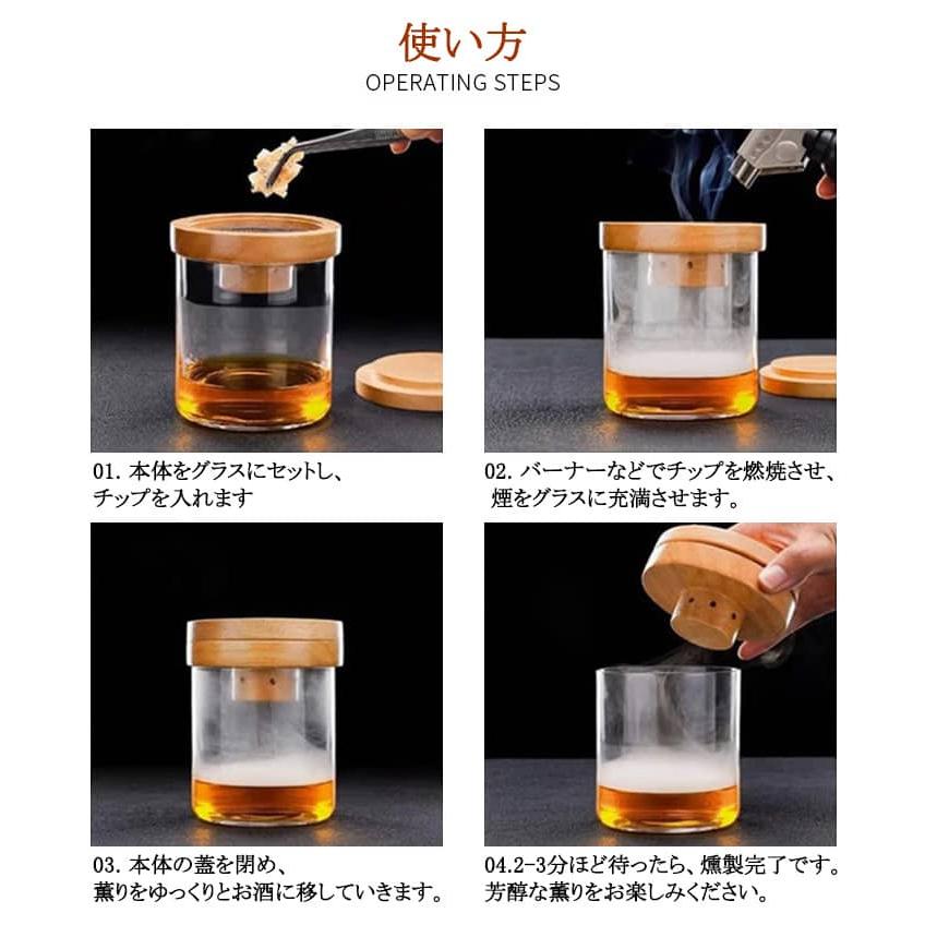 燻製器 家庭用 保護カバー付き 木製チップ 付き キット 5種類 スモーク