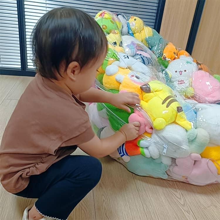 チェア ビーンバッグ ぬいぐるみ収納 ぬいぐるみ ソファ ローソファー