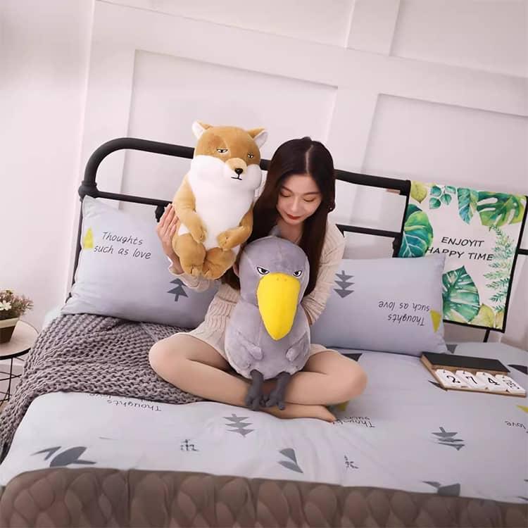 45cm ハシビロコウ ぬいぐるみ 雑貨 チベットスナギツネグッズ 動物