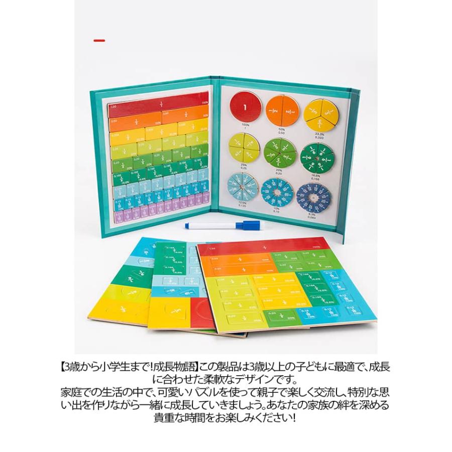 ギフト オモチャ 数学 分数 小学生 知育おもちゃ 塗り絵 幼児 子ども