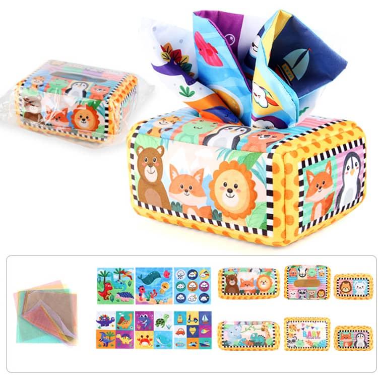 ベッツィのティッシュケース②個セット☆ミニサイズ ティッシュ おもちゃ 色認知 ベビー向けおもちゃ モンテッソーリ