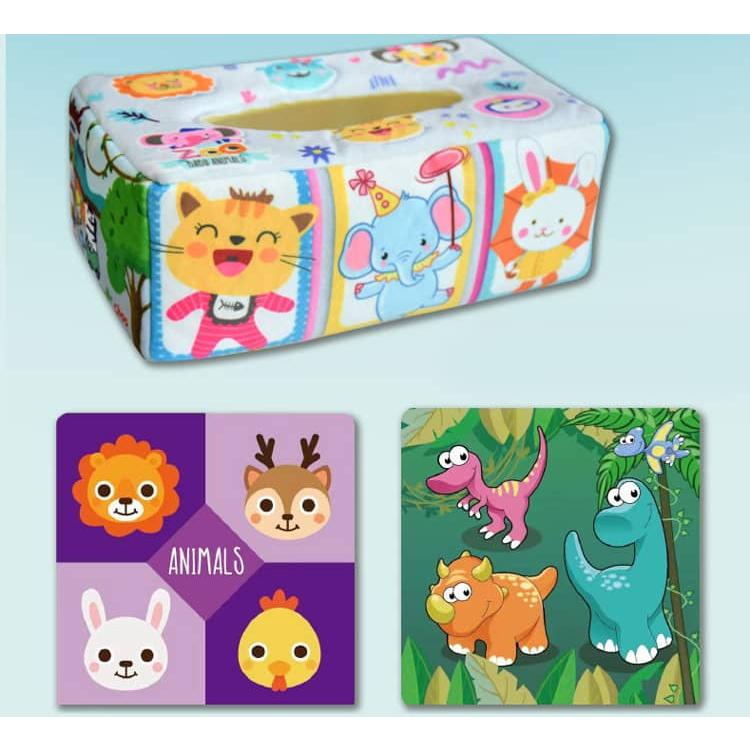 かわいい ティッシュボックスおもちゃ モンテッソーリおもちゃ 指先
