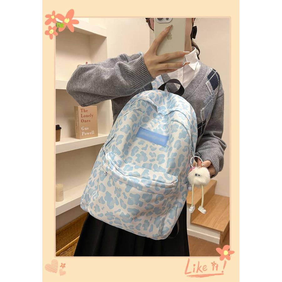 リュック PCバック 男女兼用 ヒョウ柄 旅行 防水 大容量 通学 学院