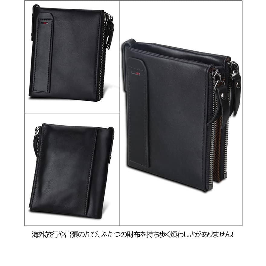 ミニ財布 トラベル 本革 海外通貨対応 スキミング防止 セキュリティ