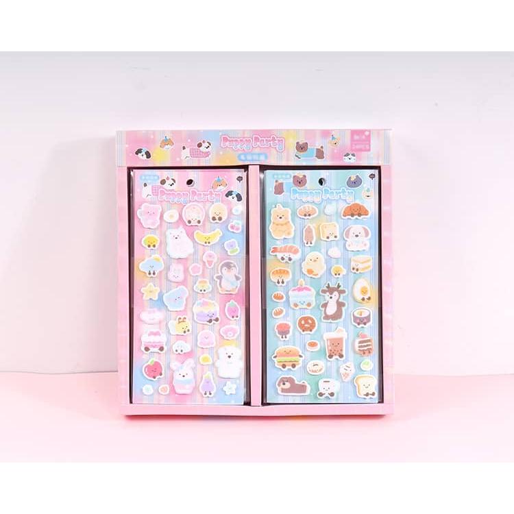 【正規品】【現品のみ】COTTONPUFFY コットンパフィ立体シール7枚セット フェルトシール コットンシール 3d パフィーシール 6枚セット 立体
