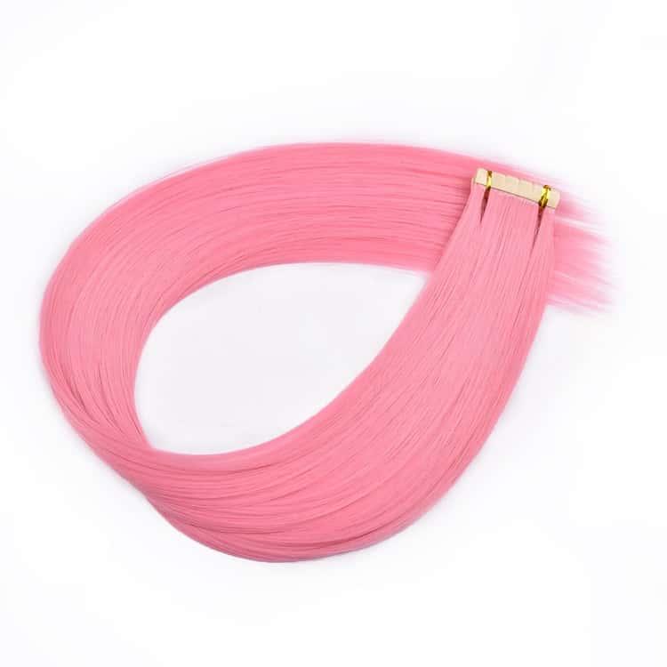 カラー 60cm エクステ 黒 全20色 10PCS ポイントメッシュ シール