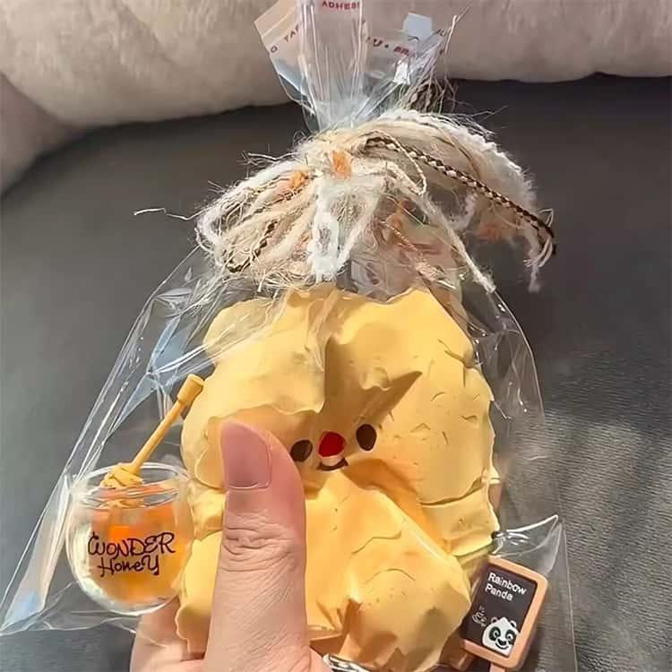 2個セット 可愛いくまちゃんのスクイーズトイ スクイーズ玩具 低反発