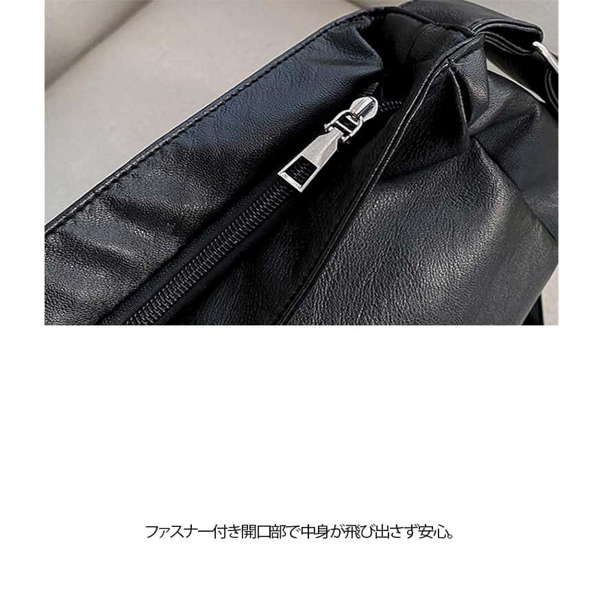 デカショルダーバッグ PUレザー 大容量 大きめ 斜め掛けバッグ 肩掛け