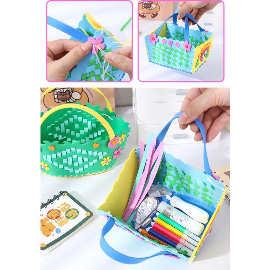 A様ご確認用＊デコパージュ＊ハンドメイド＊宝箱 かごバッグ デコパージュでかわいい 基本 手芸用紙バンド クラフト